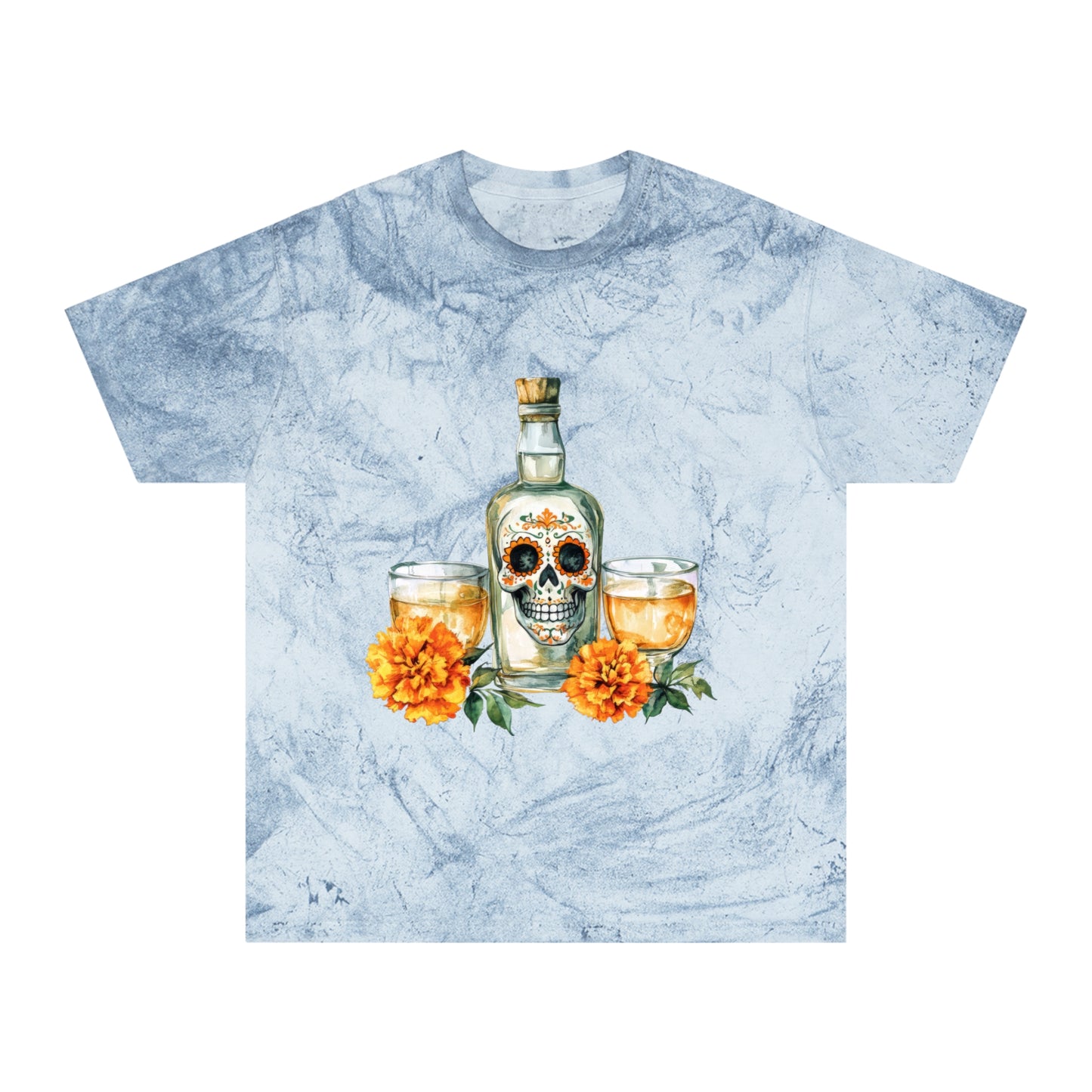Colorful Day of the Dead T-Shirt, Unisex Tee for Celebrations, Festive Apparel, Halloween, Dia de los Muertos, Casual Wear