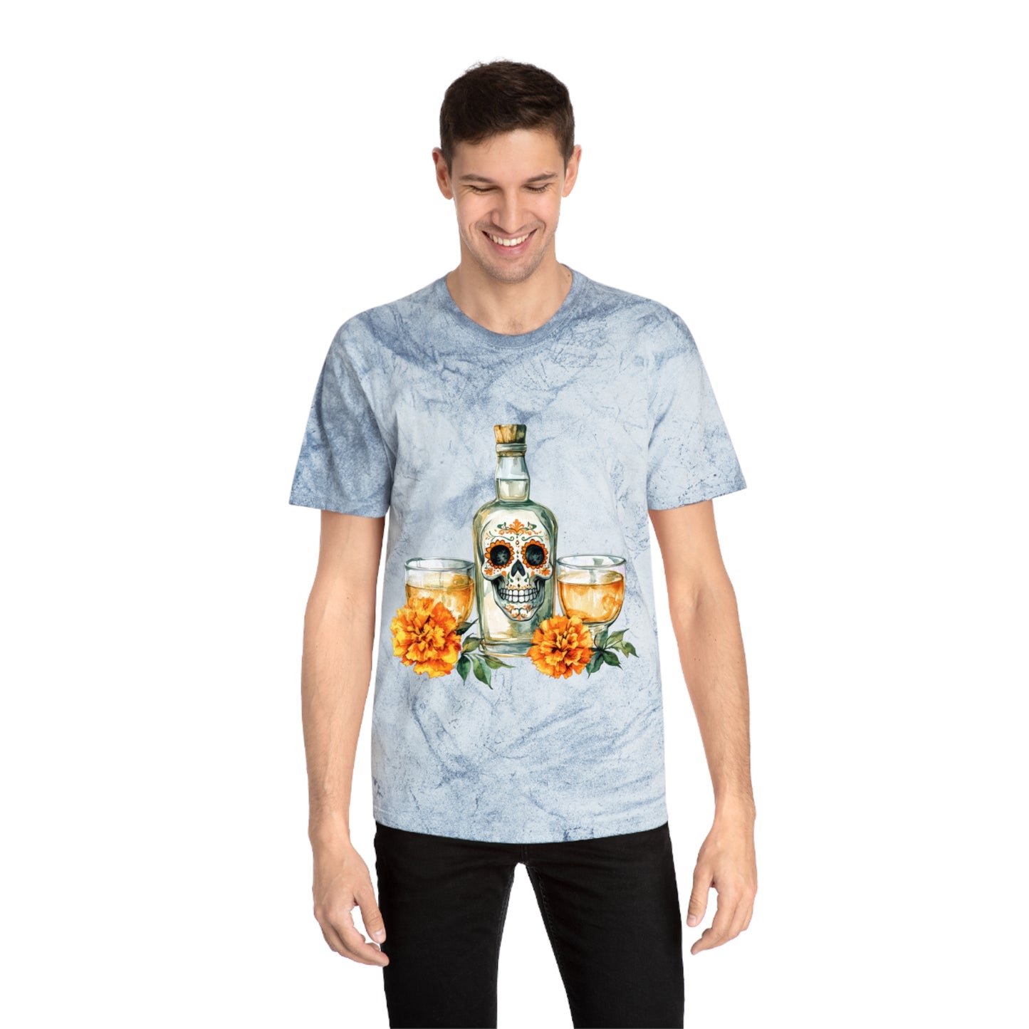 Colorful Day of the Dead T-Shirt, Unisex Tee for Celebrations, Festive Apparel, Halloween, Dia de los Muertos, Casual Wear