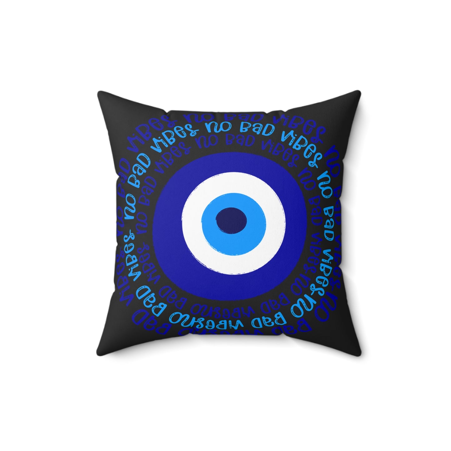 No Bad Vibes Protection Pillow, Gift, Home Decor, Throw Pillow, Cozy Cushion, Living Room Accessory, Family Room Pillow