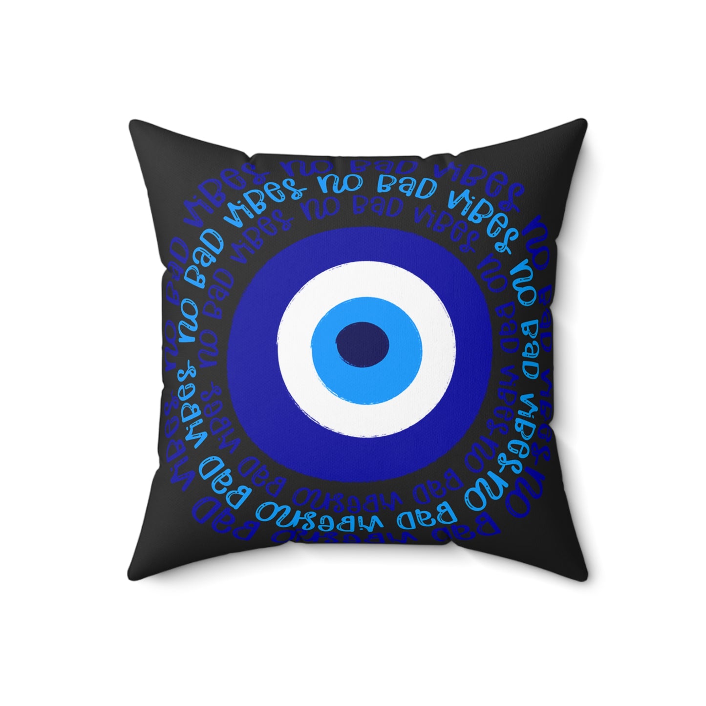 No Bad Vibes Protection Pillow, Gift, Home Decor, Throw Pillow, Cozy Cushion, Living Room Accessory, Family Room Pillow