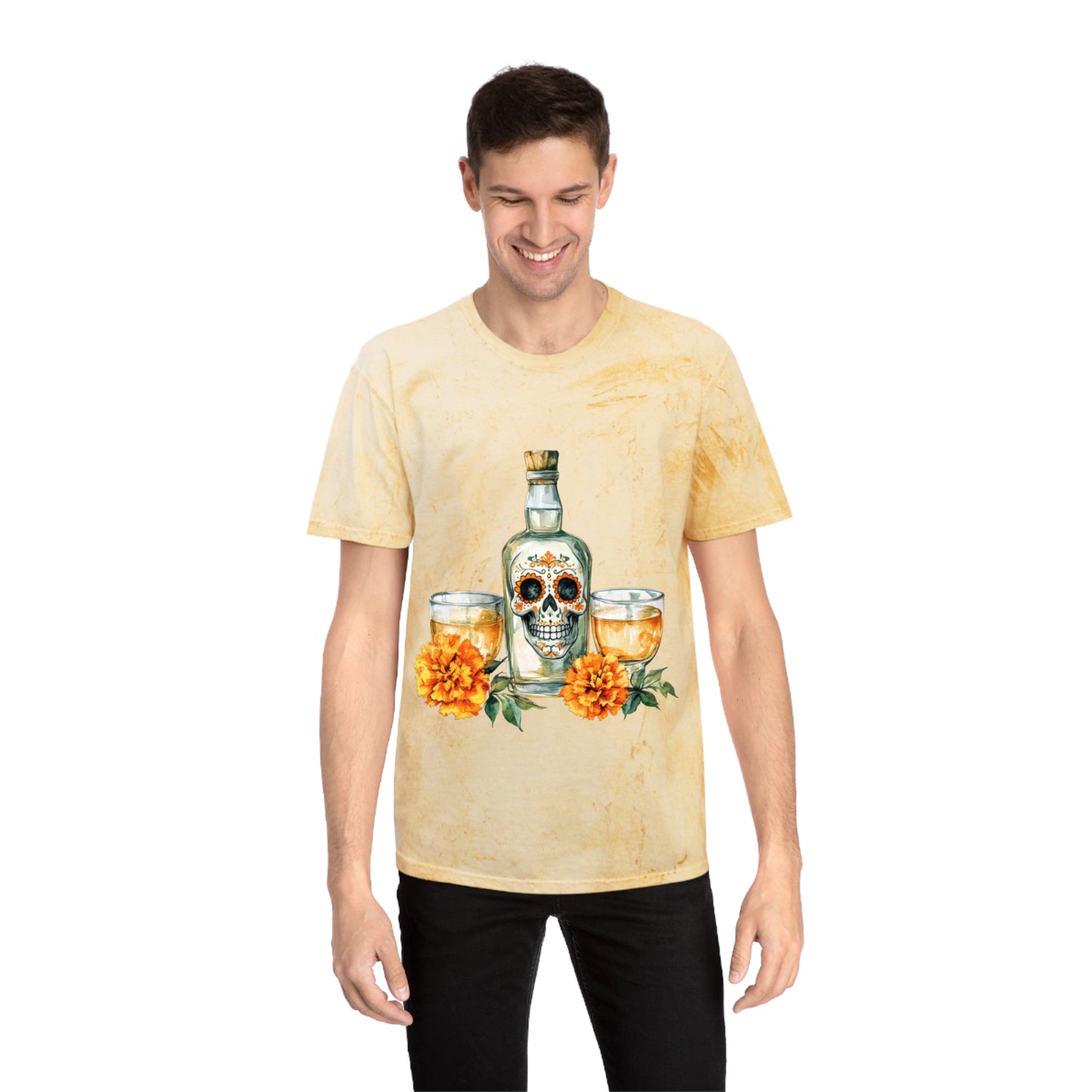 Colorful Day of the Dead T-Shirt, Unisex Tee for Celebrations, Festive Apparel, Halloween, Dia de los Muertos, Casual Wear
