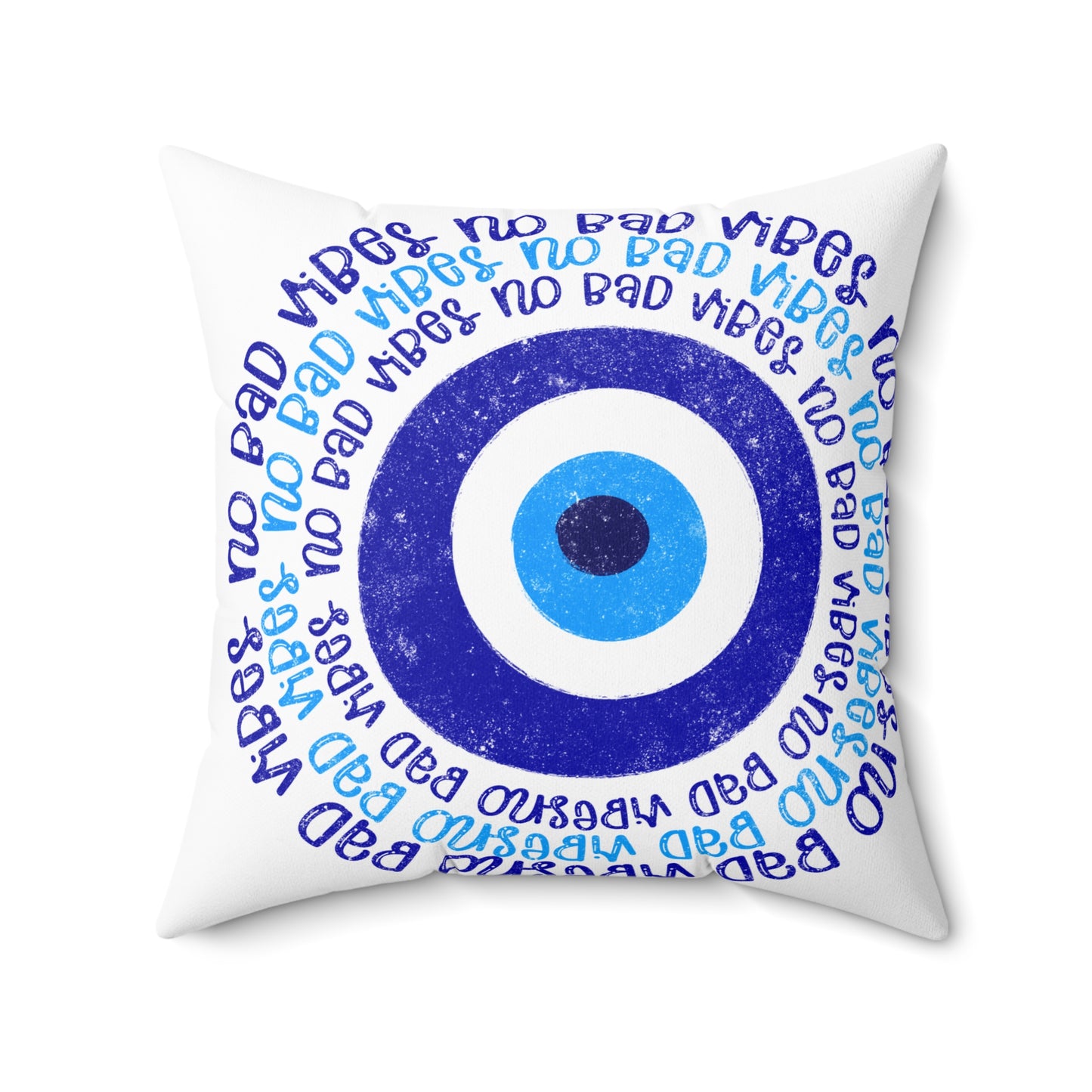 No Bad Vibes Protection Pillow, Gift, Home Decor, Throw Pillow, Cozy Cushion, Living Room Accessory, Family Room Pillow