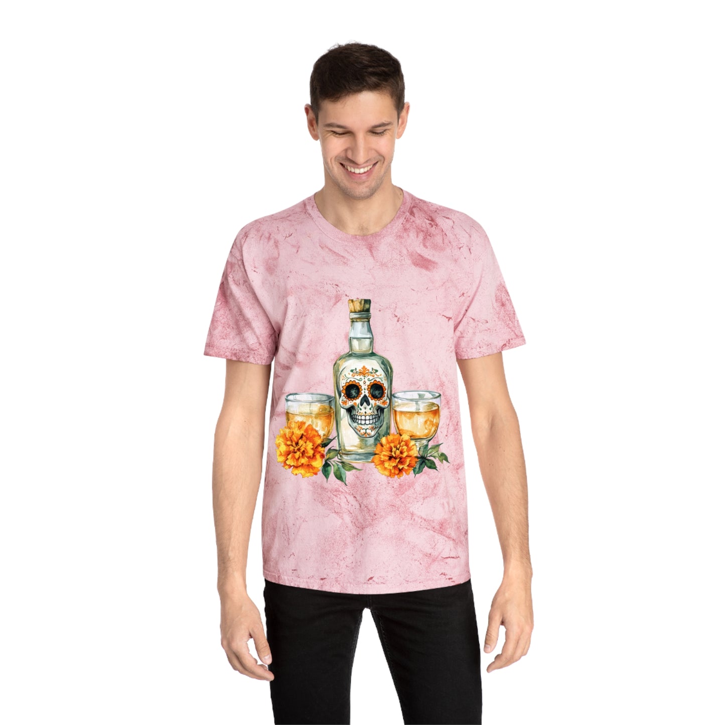 Colorful Day of the Dead T-Shirt, Unisex Tee for Celebrations, Festive Apparel, Halloween, Dia de los Muertos, Casual Wear
