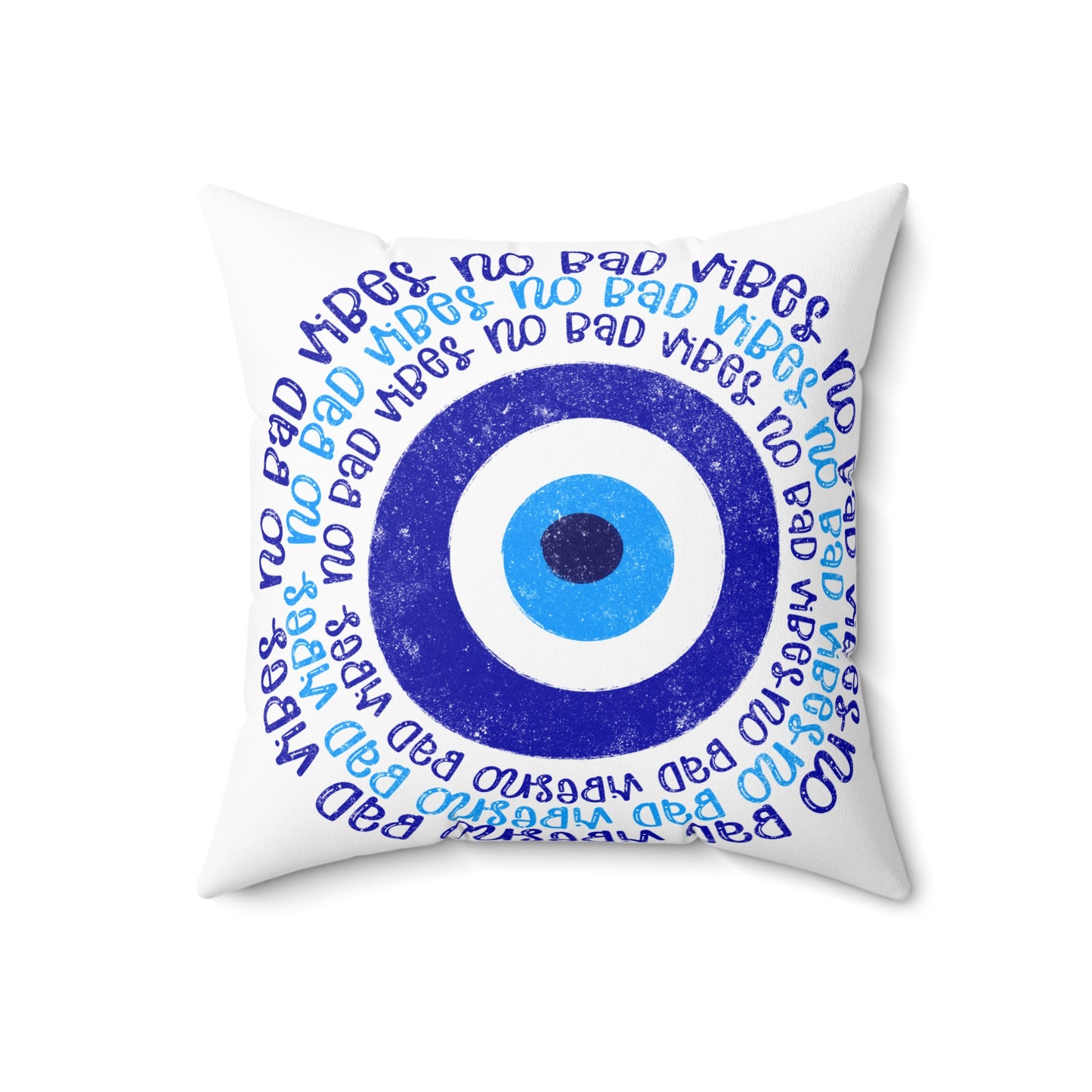 No Bad Vibes Protection Pillow, Gift, Home Decor, Throw Pillow, Cozy Cushion, Living Room Accessory, Family Room Pillow