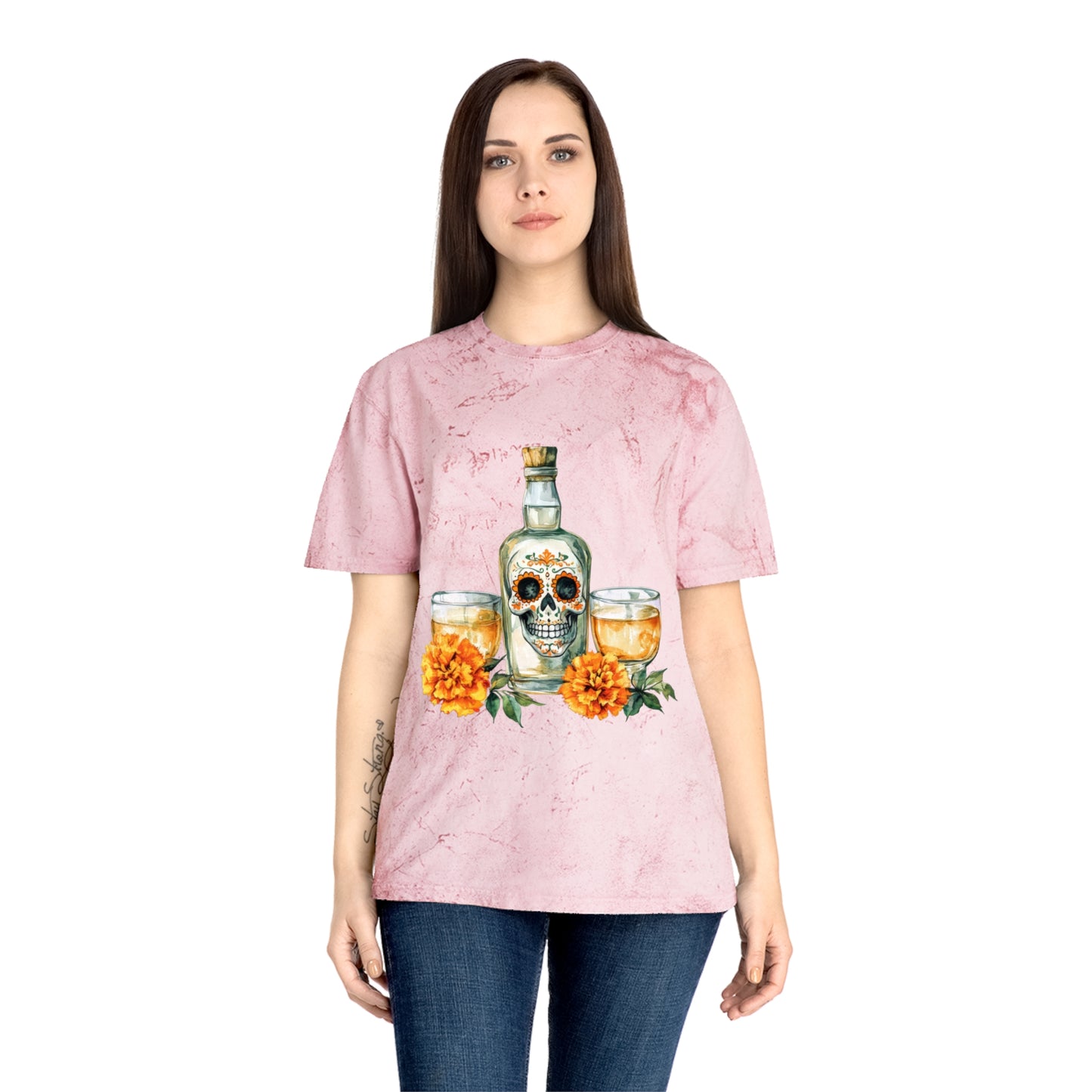 Colorful Day of the Dead T-Shirt, Unisex Tee for Celebrations, Festive Apparel, Halloween, Dia de los Muertos, Casual Wear