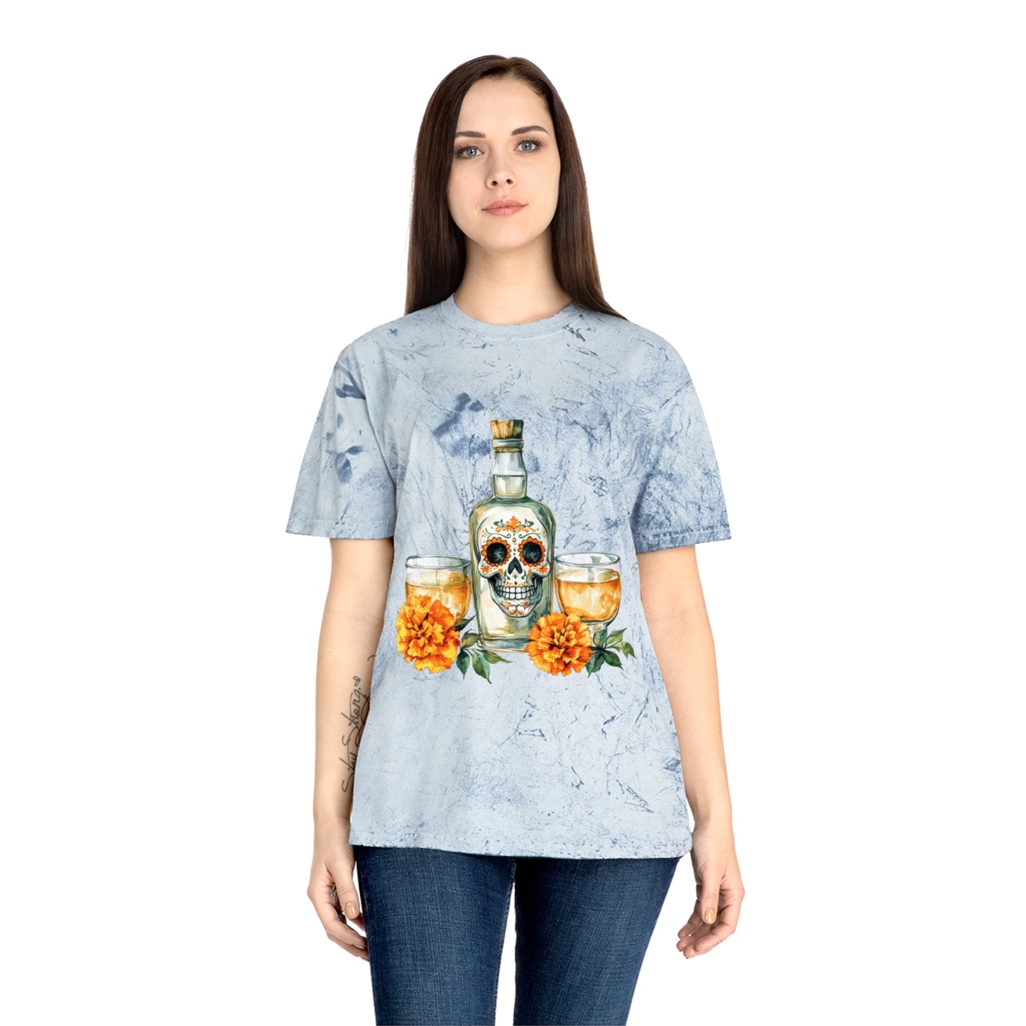 Colorful Day of the Dead T-Shirt, Unisex Tee for Celebrations, Festive Apparel, Halloween, Dia de los Muertos, Casual Wear