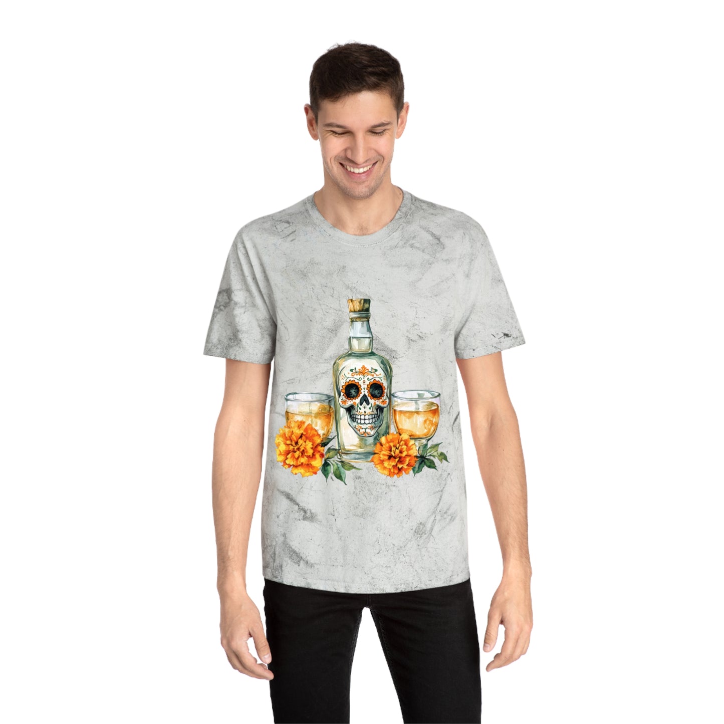 Colorful Day of the Dead T-Shirt, Unisex Tee for Celebrations, Festive Apparel, Halloween, Dia de los Muertos, Casual Wear