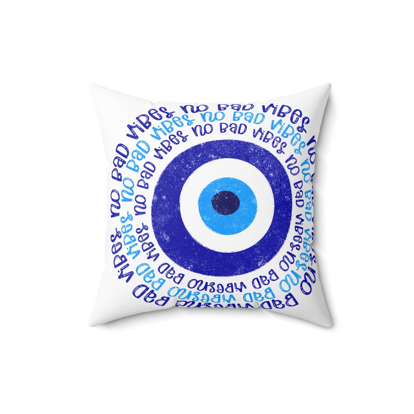 No Bad Vibes Protection Pillow, Gift, Home Decor, Throw Pillow, Cozy Cushion, Living Room Accessory, Family Room Pillow
