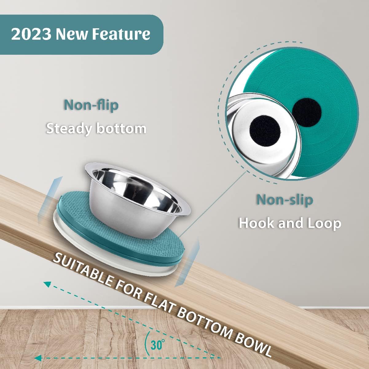 SoulThink® Ant Proof Cat Dog Bowl Tray - New Innovation Anti Ant Pet Food Dish Indoor No Chemical No Water Needed Different from Traditional Ant Trap (Turquoise Green)