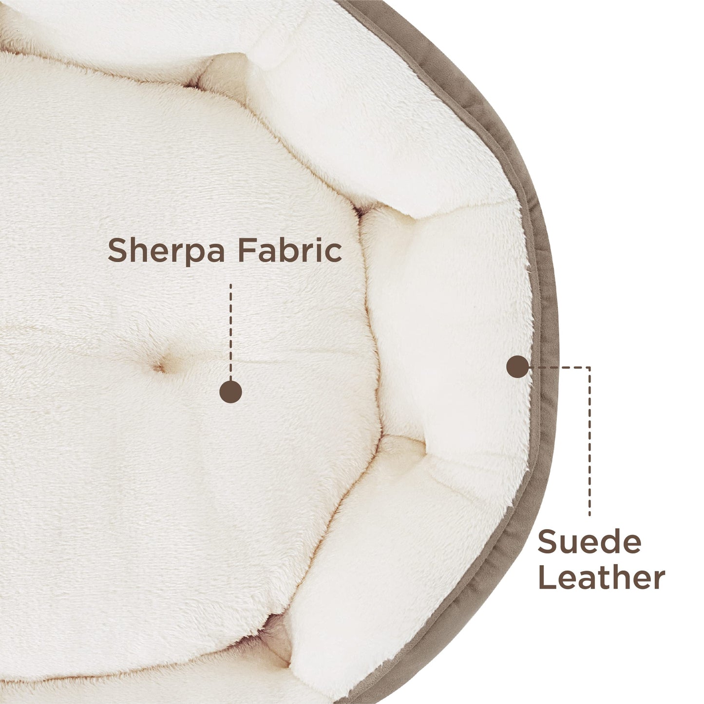 Bedsure Dog Beds for Small Dogs - Round Cat Beds for Indoor Cats, Washable Pet Bed for Puppy and Kitten with Slip-Resistant Bottom, 25 Inches, Sachet Pink