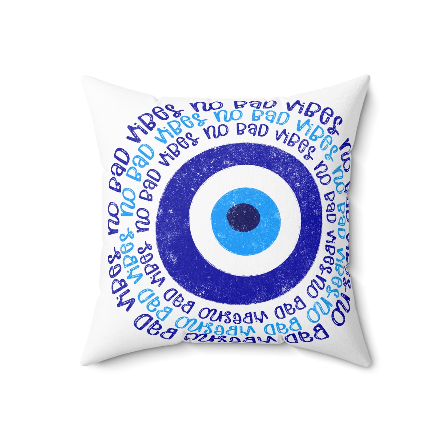No Bad Vibes Protection Pillow, Gift, Home Decor, Throw Pillow, Cozy Cushion, Living Room Accessory, Family Room Pillow