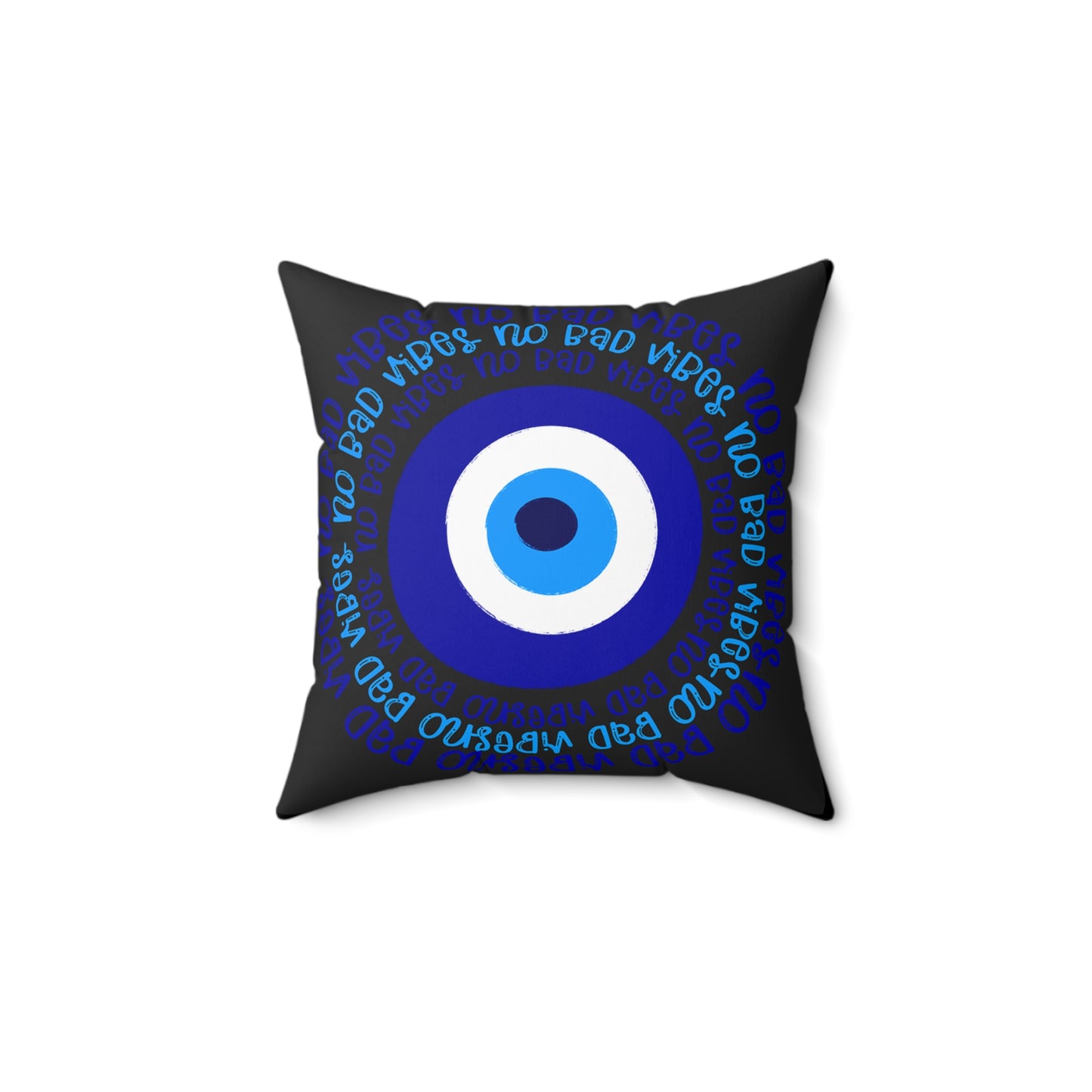 No Bad Vibes Protection Pillow, Gift, Home Decor, Throw Pillow, Cozy Cushion, Living Room Accessory, Family Room Pillow
