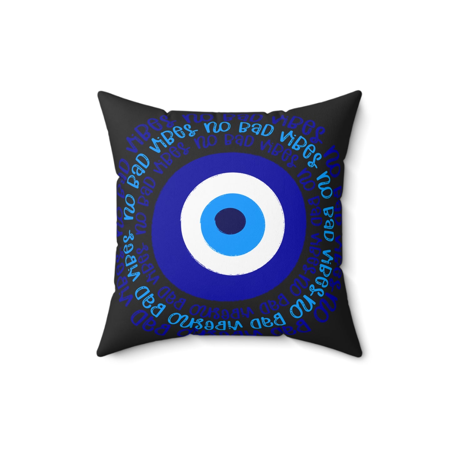 No Bad Vibes Protection Pillow, Gift, Home Decor, Throw Pillow, Cozy Cushion, Living Room Accessory, Family Room Pillow